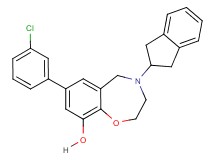 7-(3-chlorophenyl)-4-(2,3-dihydro-1H-inden-2-yl)-2,3,4,5-tetrahydro-1,4-benzoxazepin-9-ol