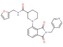 1-[1,3-dioxo-2-(4-pyridinylmethyl)-2,3-dihydro-1H-isoindol-4-yl]-N-(2-furylmethyl)-3-piperidinecarboxamide
