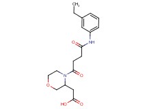 (4-{4-[(3-ethylphenyl)amino]-4-oxobutanoyl}morpholin-3-yl)acetic acid