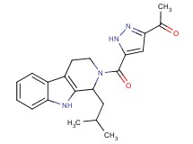 1-{5-[(1-isobutyl-1,3,4,9-tetrahydro-2H-beta-carbolin-2-yl)carbonyl]-1H-pyrazol-3-yl}ethanone