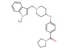 1-methyl-3-({4-[4-(1-pyrrolidinylcarbonyl)phenoxy]-1-piperidinyl}methyl)-1H-indole