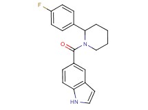 5-{[2-(4-fluorophenyl)-1-piperidinyl]carbonyl}-1H-indole