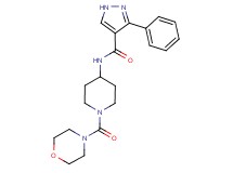 N-[1-(4-morpholinylcarbonyl)-4-piperidinyl]-3-phenyl-1H-pyrazole-4-carboxamide