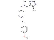 ({1-[2-(4-methoxyphenyl)ethyl]-4-piperidinyl}methyl)methyl[(4-methyl-1H-imidazol-5-yl)methyl]amine