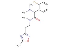 2-(dimethylamino)-2-(2-fluorophenyl)-N-methyl-N-[2-(5-methyl-1,2,4-oxadiazol-3-yl)ethyl]acetamide
