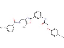 3-methyl-N-{[5-methyl-2-(3-{[(4-methylphenoxy)acetyl]amino}phenyl)-1,3-oxazol-4-yl]methyl}benzamide