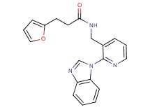 N-{[2-(1H-benzimidazol-1-yl)-3-pyridinyl]methyl}-3-(2-furyl)propanamide
