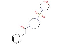 1-(morpholin-4-ylsulfonyl)-4-(phenylacetyl)-1,4-diazepane