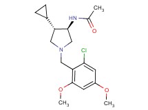 N-[rel-(3R,4S)-1-(2-chloro-4,6-dimethoxybenzyl)-4-cyclopropyl-3-pyrrolidinyl]acetamide hydrochloride