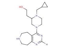 2-[1-(cyclopropylmethyl)-4-(6,7,8,9-tetrahydro-5H-pyrimido[4,5-d]azepin-4-yl)-2-piperazinyl]ethanol dihydrochloride