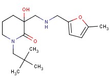 1-(2,2-dimethylpropyl)-3-hydroxy-3-({[(5-methyl-2-furyl)methyl]amino}methyl)-2-piperidinone