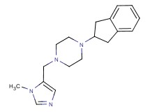 1-(2,3-dihydro-1H-inden-2-yl)-4-[(1-methyl-1H-imidazol-5-yl)methyl]piperazine