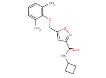 N-cyclobutyl-5-[(2,6-dimethylphenoxy)methyl]-3-isoxazolecarboxamide