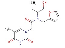 N-(2-furylmethyl)-N-[1-(hydroxymethyl)propyl]-2-(5-methyl-2,4-dioxo-3,4-dihydropyrimidin-1(2H)-yl)acetamide