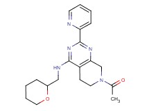 7-acetyl-2-pyridin-2-yl-N-(tetrahydro-2H-pyran-2-ylmethyl)-5,6,7,8-tetrahydropyrido[3,4-d]pyrimidin-4-amine