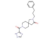 2-(3-phenylpropyl)-8-(1H-1,2,4-triazol-5-ylcarbonyl)-2,8-diazaspiro[4.5]decan-3-one