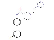 N-(3'-fluorobiphenyl-4-yl)-1-[2-(4H-1,2,4-triazol-4-yl)ethyl]piperidine-3-carboxamide