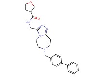 N-{[7-(4-biphenylylmethyl)-6,7,8,9-tetrahydro-5H-[1,2,4]triazolo[4,3-d][1,4]diazepin-3-yl]methyl}tetrahydro-3-furancarboxamide