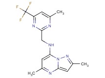 2,5-dimethyl-N-{[4-methyl-6-(trifluoromethyl)pyrimidin-2-yl]methyl}pyrazolo[1,5-a]pyrimidin-7-amine