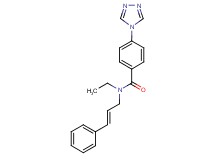 N-ethyl-N-[(2E)-3-phenylprop-2-en-1-yl]-4-(4H-1,2,4-triazol-4-yl)benzamide