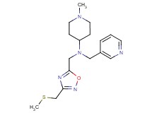 1-methyl-N-({3-[(methylthio)methyl]-1,2,4-oxadiazol-5-yl}methyl)-N-(3-pyridinylmethyl)-4-piperidinamine