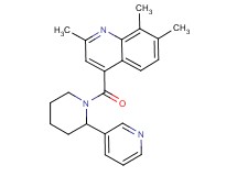 2,7,8-trimethyl-4-{[2-(3-pyridinyl)-1-piperidinyl]carbonyl}quinoline