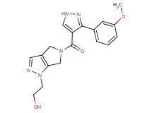 2-[5-{[3-(3-methoxyphenyl)-1H-pyrazol-4-yl]carbonyl}-5,6-dihydropyrrolo[3,4-c]pyrazol-1(4H)-yl]ethanol