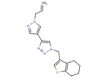 4-(1-allyl-1H-pyrazol-4-yl)-1-(4,5,6,7-tetrahydro-1-benzothien-3-ylmethyl)-1H-1,2,3-triazole
