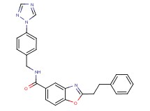 2-(2-phenylethyl)-N-[4-(1H-1,2,4-triazol-1-yl)benzyl]-1,3-benzoxazole-5-carboxamide