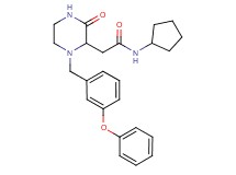 N-cyclopentyl-2-[3-oxo-1-(3-phenoxybenzyl)-2-piperazinyl]acetamide