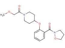 4-[2-(2-isoxazolidinylcarbonyl)phenoxy]-1-(methoxyacetyl)piperidine