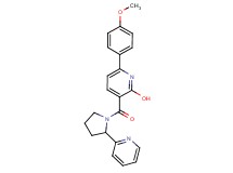 6-(4-methoxyphenyl)-3-{[2-(2-pyridinyl)-1-pyrrolidinyl]carbonyl}-2-pyridinol trifluoroacetate