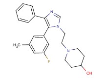 1-{2-[5-(3-fluoro-5-methylphenyl)-4-phenyl-1H-imidazol-1-yl]ethyl}piperidin-4-ol