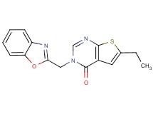 3-(1,3-benzoxazol-2-ylmethyl)-6-ethylthieno[2,3-d]pyrimidin-4(3H)-one