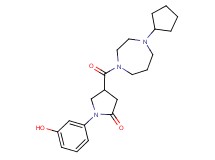 4-[(4-cyclopentyl-1,4-diazepan-1-yl)carbonyl]-1-(3-hydroxyphenyl)-2-pyrrolidinone