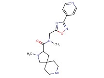 N,2-dimethyl-N-{[3-(4-pyridinyl)-1,2,4-oxadiazol-5-yl]methyl}-2,8-diazaspiro[4.5]decane-3-carboxamide dihydrochloride