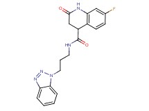 N-[3-(1H-1,2,3-benzotriazol-1-yl)propyl]-7-fluoro-2-oxo-1,2,3,4-tetrahydroquinoline-4-carboxamide