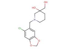 1-[(6-chloro-1,3-benzodioxol-5-yl)methyl]-3-(hydroxymethyl)-3-piperidinol