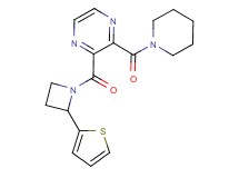2-(piperidin-1-ylcarbonyl)-3-{[2-(2-thienyl)azetidin-1-yl]carbonyl}pyrazine