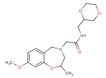 N-(1,4-dioxan-2-ylmethyl)-2-(8-methoxy-2-methyl-2,3-dihydro-1,4-benzoxazepin-4(5H)-yl)acetamide