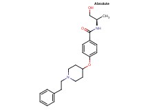 N-[(1R)-2-hydroxy-1-methylethyl]-4-{[1-(2-phenylethyl)piperidin-4-yl]oxy}benzamide