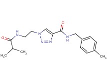 1-[2-(isobutyrylamino)ethyl]-N-(4-methylbenzyl)-1H-1,2,3-triazole-4-carboxamide