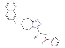 N-{1-[7-(7-quinolinylmethyl)-6,7,8,9-tetrahydro-5H-[1,2,4]triazolo[4,3-d][1,4]diazepin-3-yl]ethyl}-2-furamide
