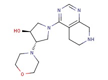 (3S*,4S*)-4-morpholin-4-yl-1-(5,6,7,8-tetrahydropyrido[3,4-d]pyrimidin-4-yl)pyrrolidin-3-ol