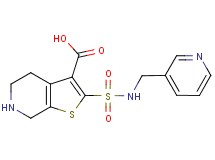 2-{[(pyridin-3-ylmethyl)amino]sulfonyl}-4,5,6,7-tetrahydrothieno[2,3-c]pyridine-3-carboxylic acid
