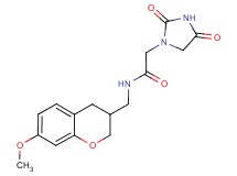2-(2,4-dioxoimidazolidin-1-yl)-N-[(7-methoxy-3,4-dihydro-2H-chromen-3-yl)methyl]acetamide