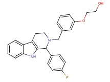 2-(3-{[1-(4-fluorophenyl)-1,3,4,9-tetrahydro-2H-beta-carbolin-2-yl]methyl}phenoxy)ethanol