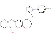 {1-[(4-{[1-(5-chloro-2-pyridinyl)-1H-pyrrol-2-yl]methyl}-2,3,4,5-tetrahydro-1,4-benzoxazepin-7-yl)methyl]-2-piperidinyl}methanol