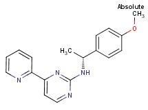 N-[(1R)-1-(4-methoxyphenyl)ethyl]-4-(2-pyridinyl)-2-pyrimidinamine