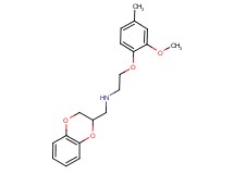 (2,3-dihydro-1,4-benzodioxin-2-ylmethyl)[2-(2-methoxy-4-methylphenoxy)ethyl]amine